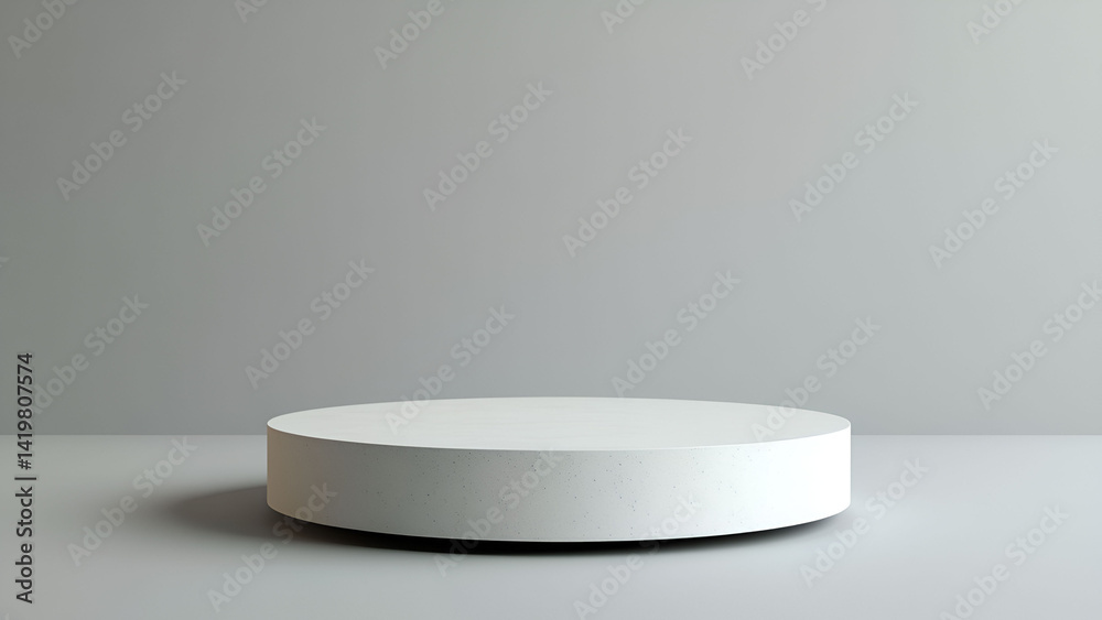 Minimalist circular podium, Product display. Minimalist circular podium, Product display.