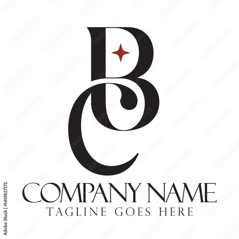 Initial BC or CB creative, modern, and elegant vector logo design templates for a luxury business