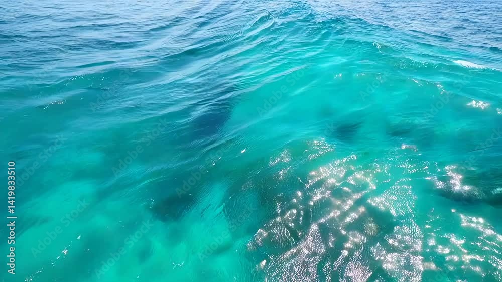 Gentle Ripples of Ocean Water Reflecting Sunlight Gentle Ripples of Ocean Water Reflecting Sunlight