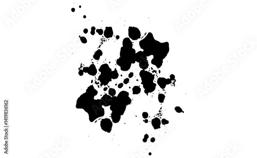 Abstract brush stock isolated on transparent PNG file
