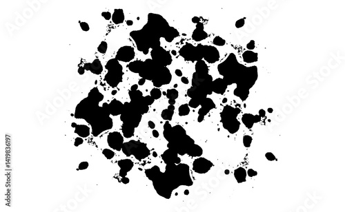 Abstract brush stock isolated on transparent PNG file
