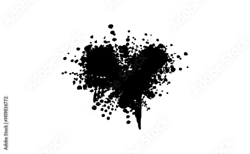 Abstract brush stock isolated on transparent PNG file
