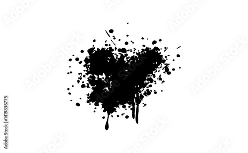 Abstract brush stock isolated on transparent PNG file
