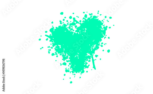 Abstract brush stock isolated on transparent PNG file
