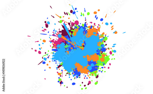 Abstract brush stock isolated on transparent PNG file
