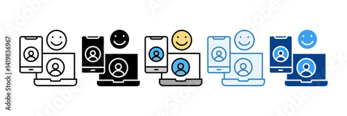 User Experience  Icon Set Multiple Style Collection