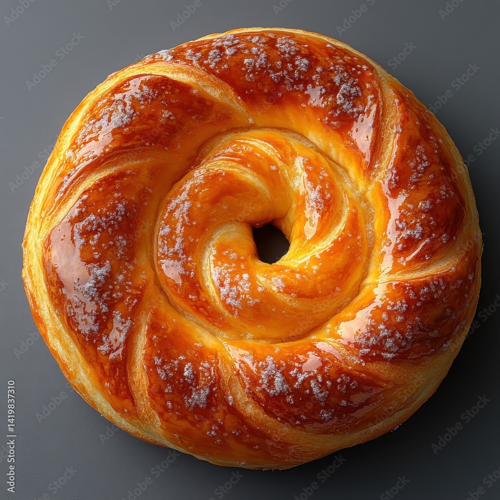 top view of one bakery element, clean and minimal top view of one bakery element, clean and minimal