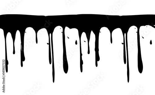Abstract brush stock isolated on transparent PNG file
