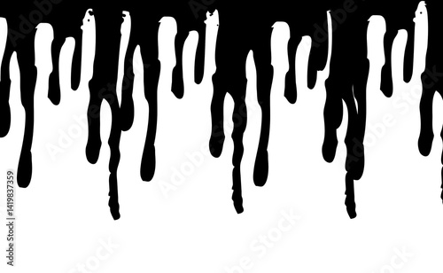 Abstract brush stock isolated on transparent PNG file
