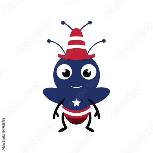 hat stacked with firecrackers doodle vector