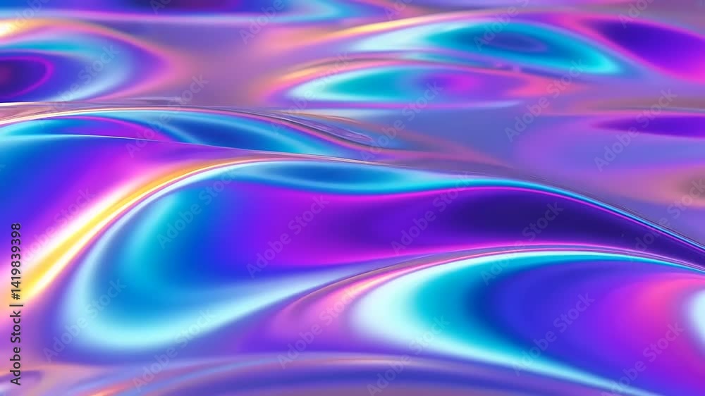 Abstract holographic liquid surface with vibrant colors. Abstract holographic liquid surface with vibrant colors.