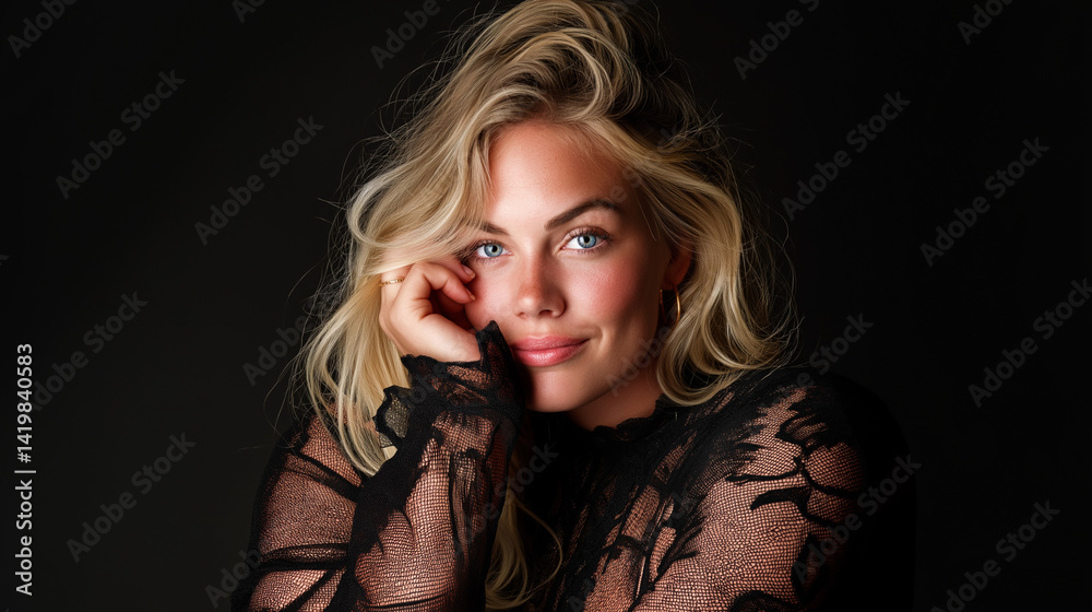 Fototapeta premium portrait of a plus size model