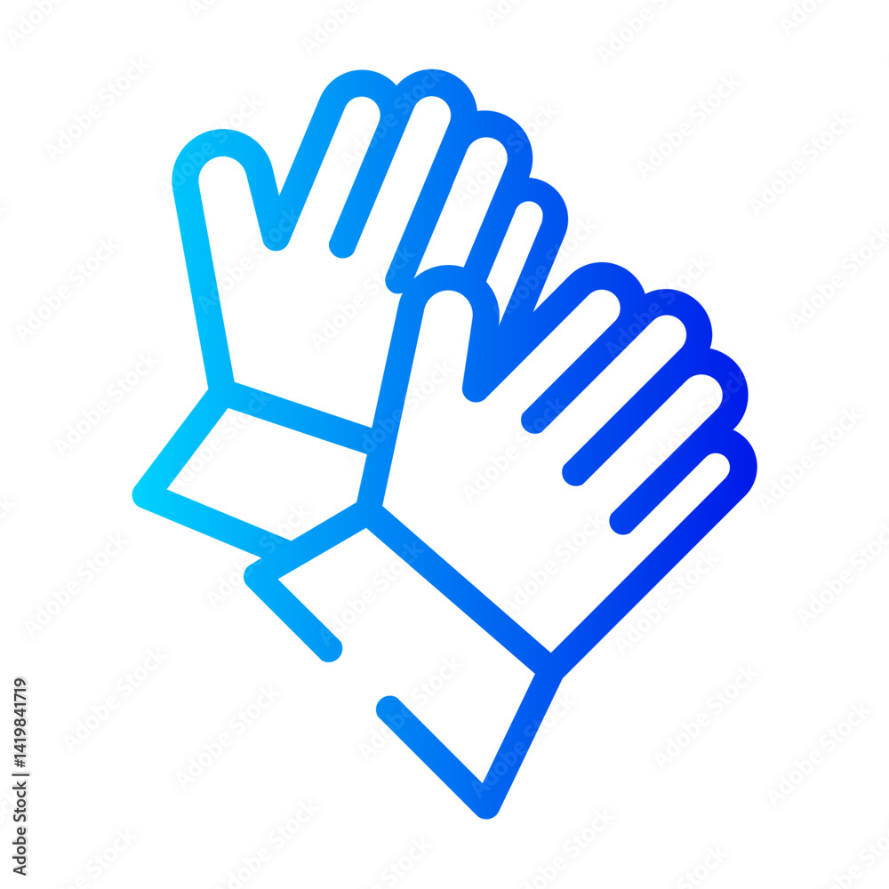 work gloves Line Gradient Icon work gloves Line Gradient Icon