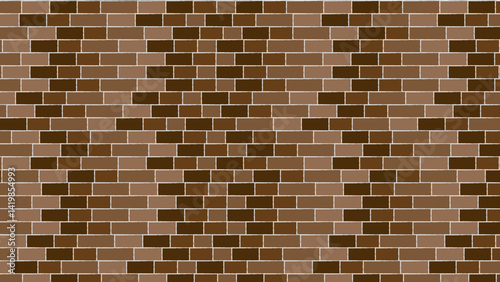 Architecture wall building construction. Brickwall brown texture background. Vintage style design 