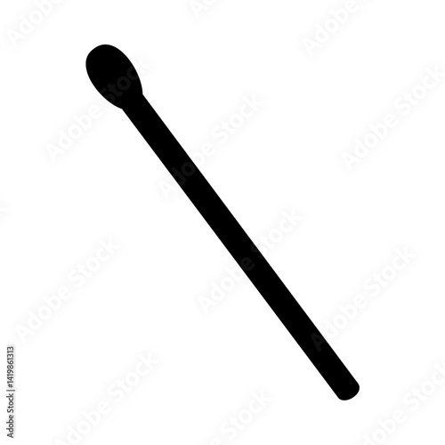 Matchstick icon silhouette. Vector image