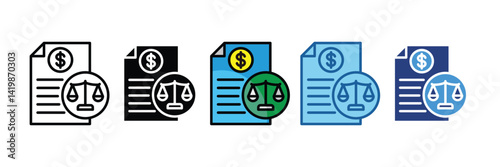 Balance Sheet  Icon Element For Design