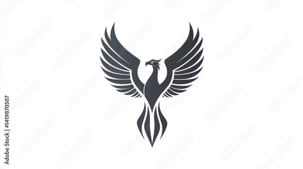 Obraz premium Phoenix logo design, elegant, symbol