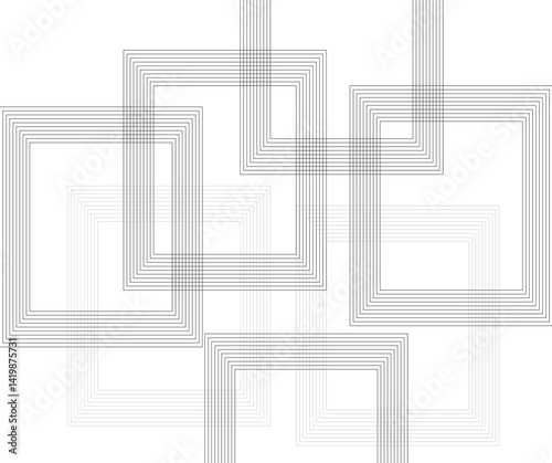 Geometric abstract square striped and diagonal line vector design background, line seamless pattern Elegant white and grey Background. Vector illustration