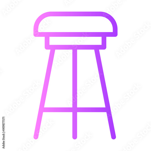 stool gradient icon