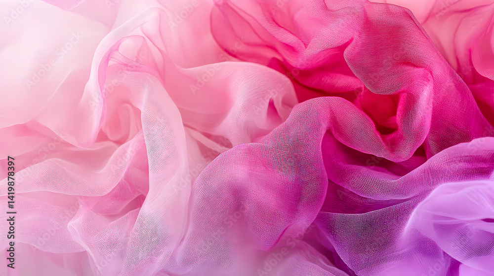 Fototapeta premium Pink And White Gradient Fabric Texture
