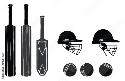  Set of different cricket tools
