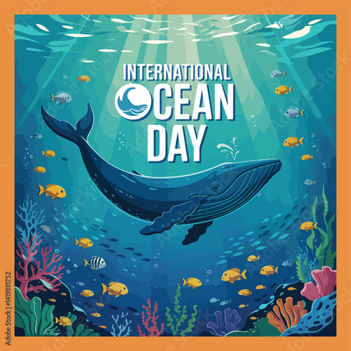 World Ocean Day Observation Poster Banner
