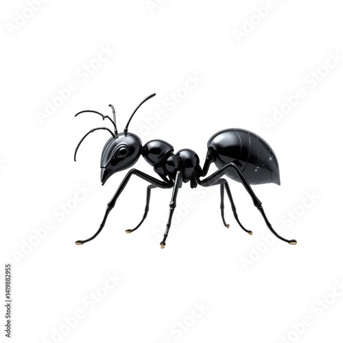 black 3D Ant icon