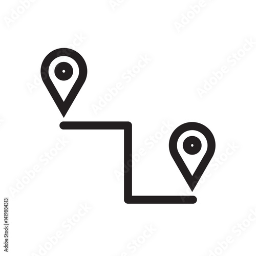 map pointer line