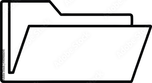 folder line art vector icon.