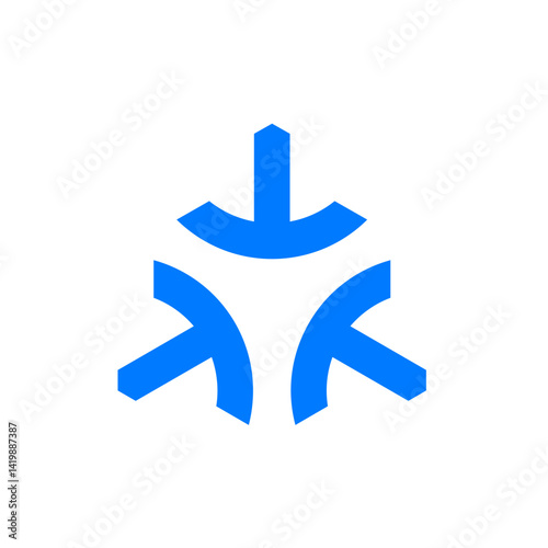 Converging Arrows Symbol
