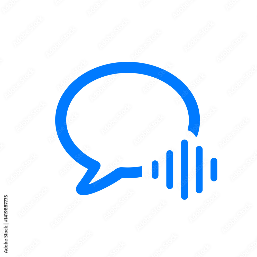 Message Waveform Icon Message Waveform Icon