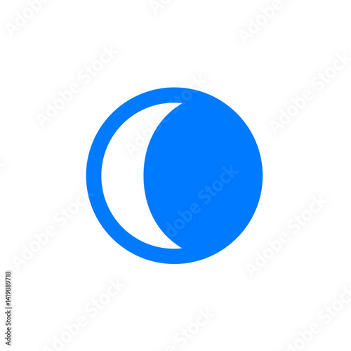 Moonphase Waxing Gibbous Inverse Icon