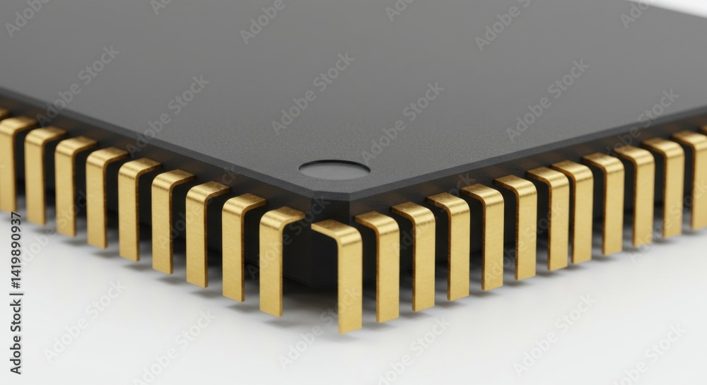 Processor Chip Close Up Processor Chip Close Up
