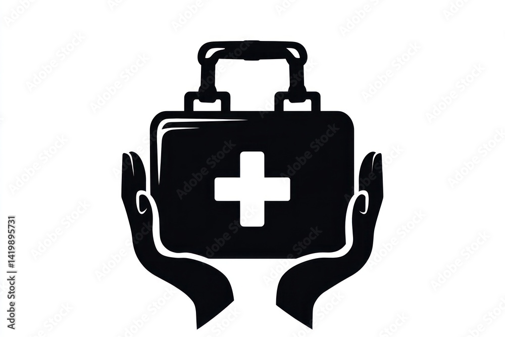 Obraz premium First Aid Kit Held in Hands (1)