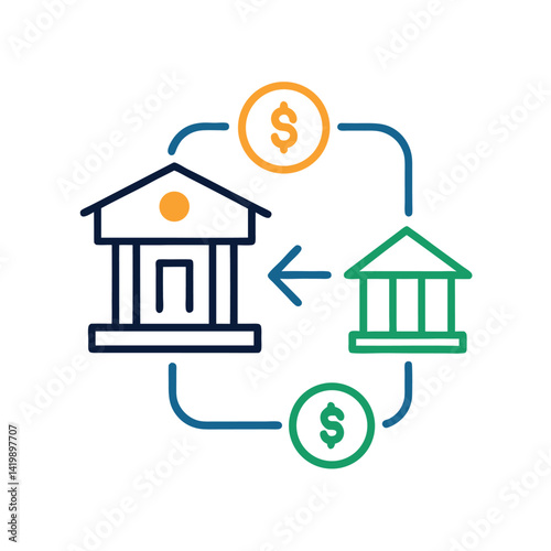 bitcoin coin icon with b symbol line doodle vector