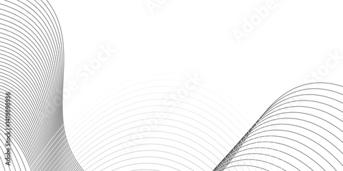 Digital frequency track equalizer. Stylized line art background. Abstract wave element for design. Vector illustration. Wave with lines created using blend tool. Curved wavy line, smooth stripe.





