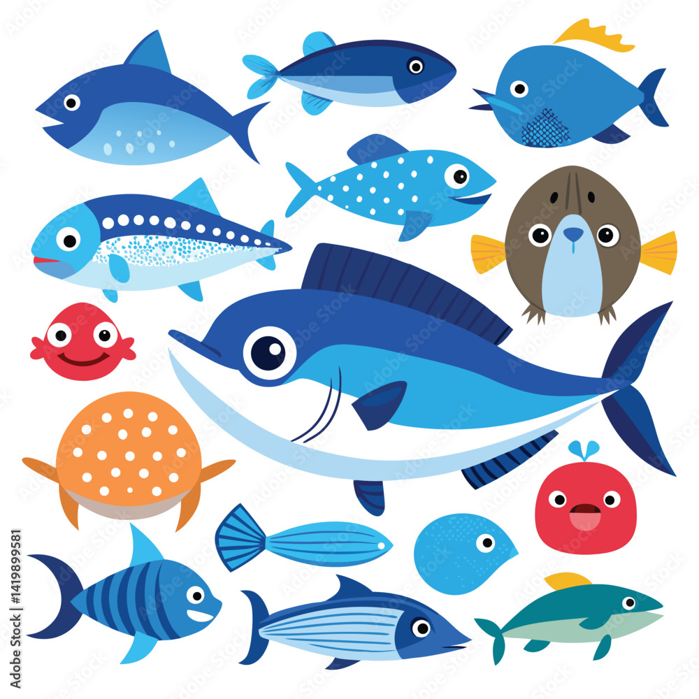 seamless pattern with fishes seamless pattern with fishes