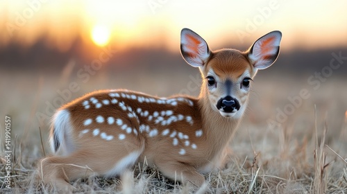Fawn at Sunset