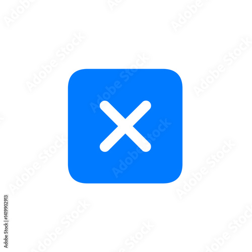Multiply Square Fill Icon