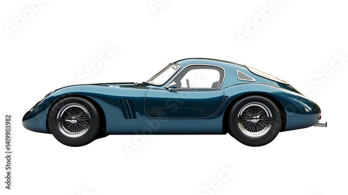 Professional Car Isolated on White Background for Automotive Design Projects