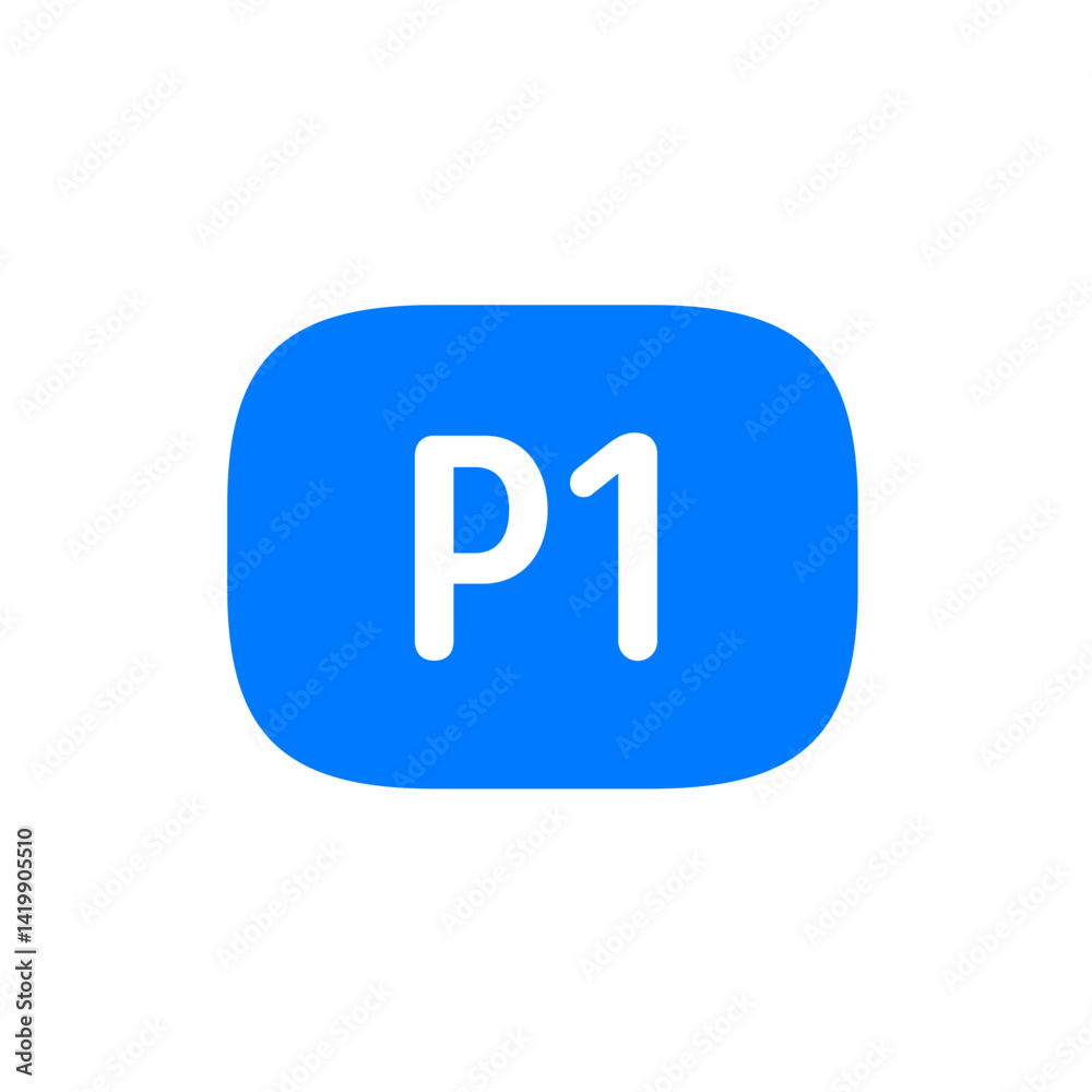 P1 Button Horizontal Filled P1 Button Horizontal Filled