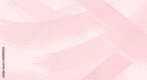 Abstract Pink Brush Strokes Background Soft Pastel Painted Texture for Design