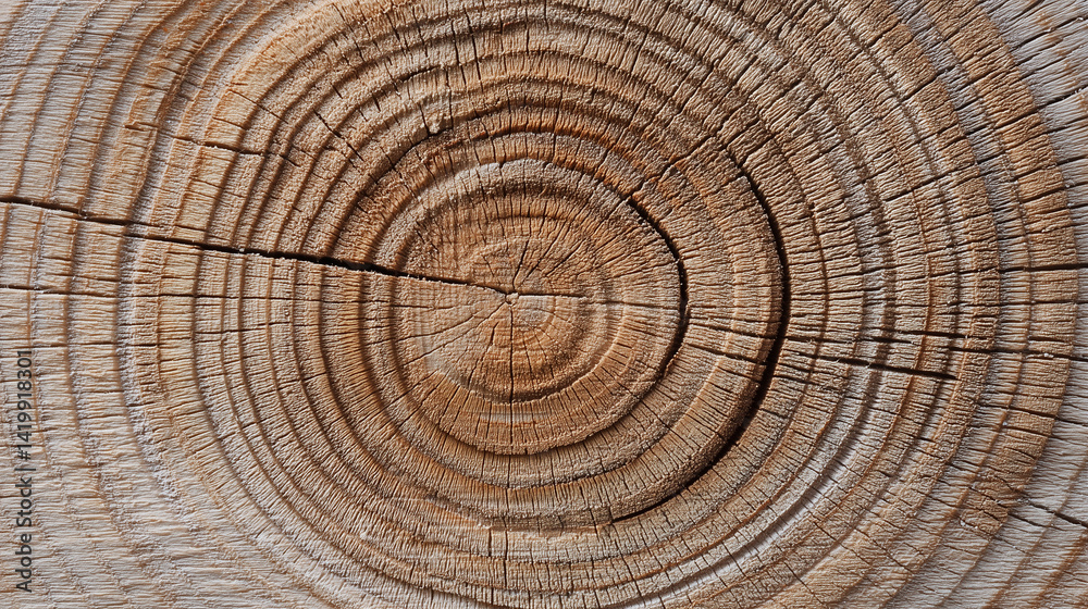 Naklejka premium cross section of tree trunk