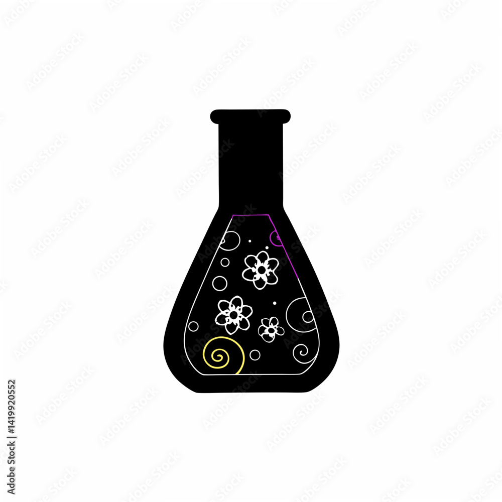 creative Silhouette Test Tube Icon Vector Illustration creative Silhouette Test Tube Icon Vector Illustration