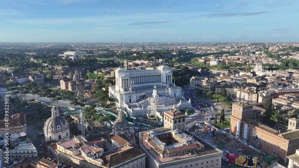 custom made wallpaper toronto digitalVenice Square At Rome In Lazio Italy. Cultural Heritage. Beautiful Medieval Palace. Venice Square At Rome In Lazio Italy. Cityscape Landscape. Altar Of The Fatherland Monument. Rome Skyline.