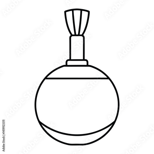 perfume bottle isolated on white