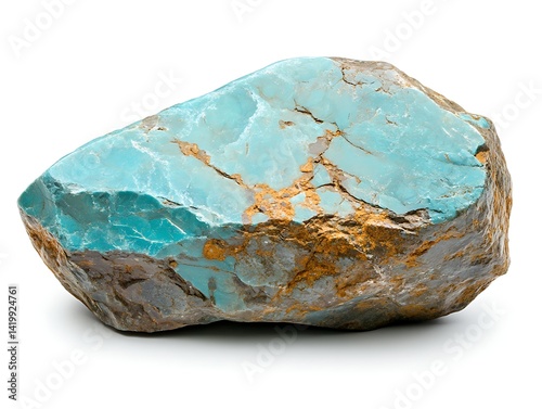 Turquoise Raw Gemstone Isolated