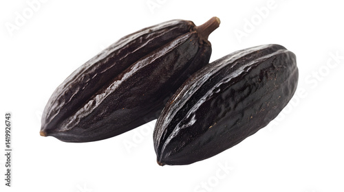 Wallpaper Mural Tonka Bean Close-Up on White Background - Professional Stock Photo Torontodigital.ca