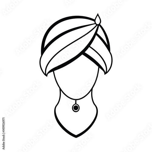Turban with a Jewel
