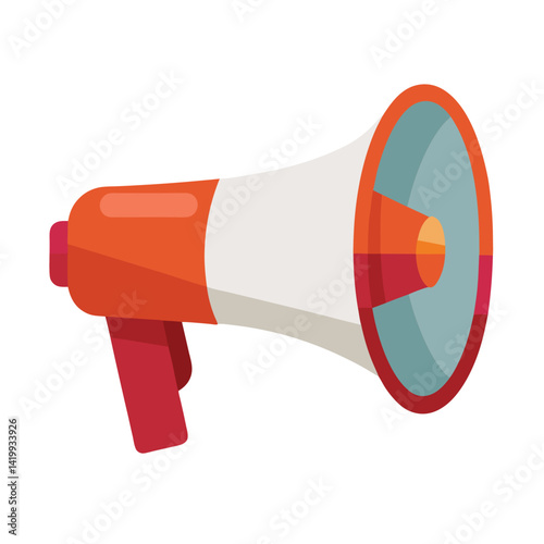 Megaphone on white background